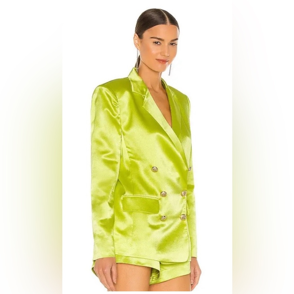 BRONX AND BRONCO 
Capri Blazer In Green - Lime size x small